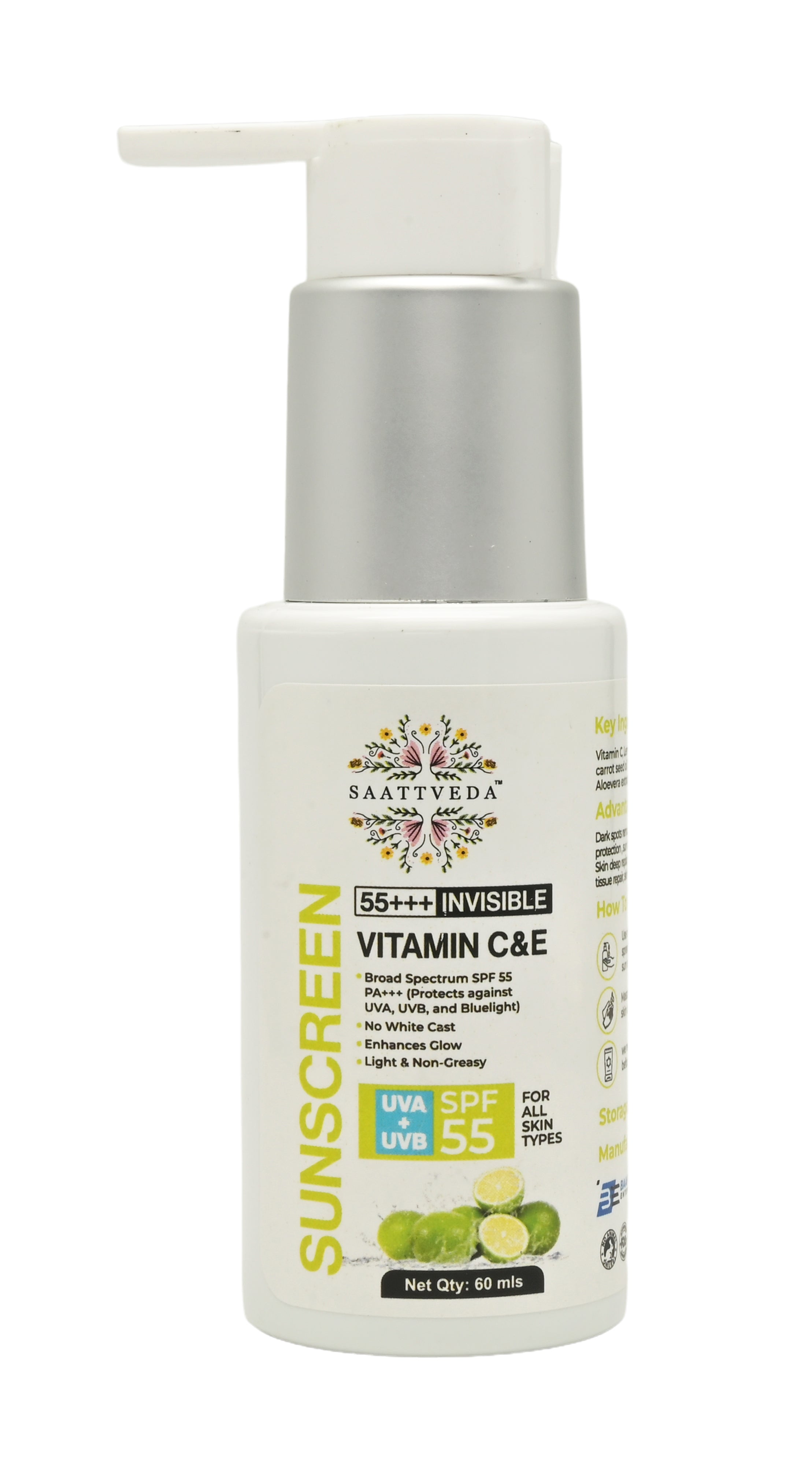 Sunscreen Invisible Vitamin E & C SPF 55+++